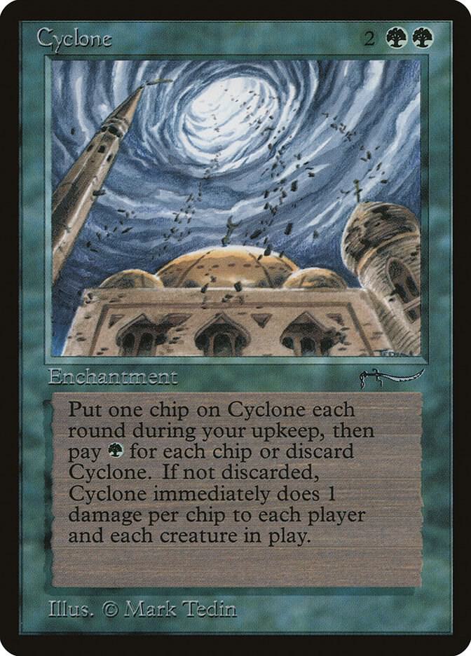 Cyclone card from Arabian Nights
