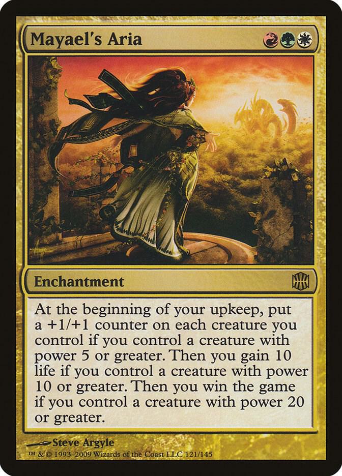 Mayael's Aria 121 card from Alara Reborn