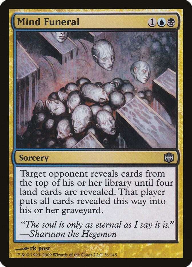 Mind Funeral 26 card from Alara Reborn