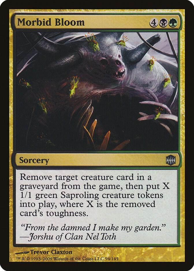 Morbid Bloom 94 card from Alara Reborn