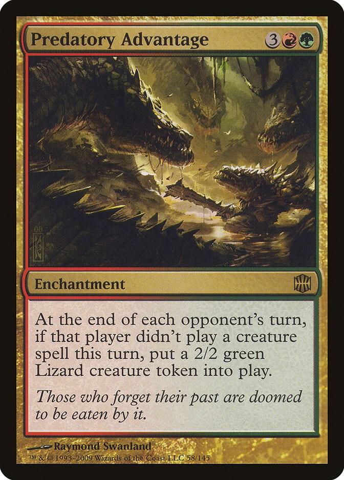 Predatory Advantage 58 card from Alara Reborn