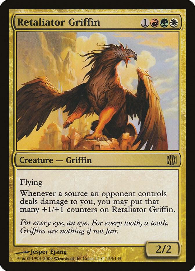 Retaliator Griffin 123 card from Alara Reborn