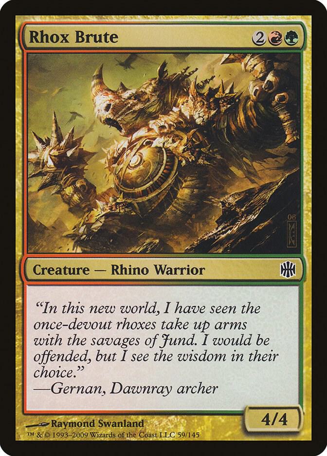 Rhox Brute 59 card from Alara Reborn