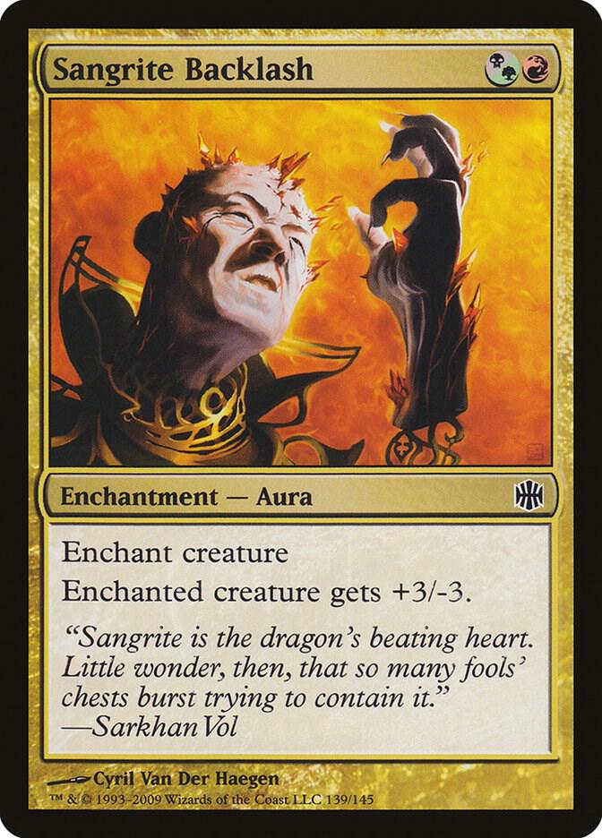 Sangrite Backlash 139 card from Alara Reborn