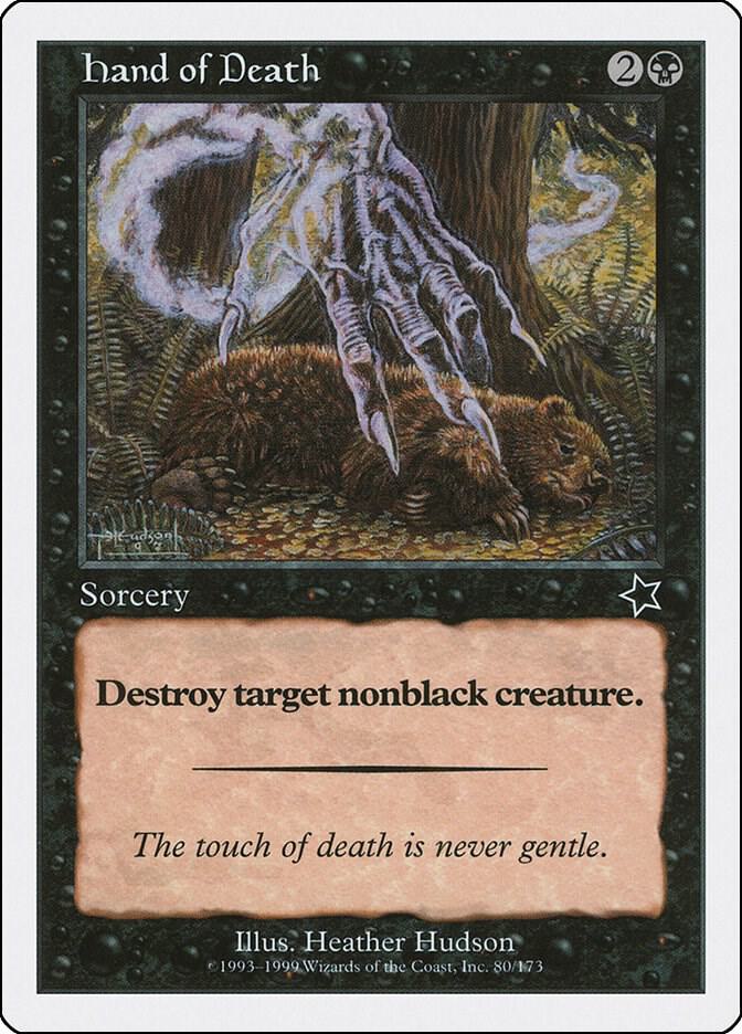 Hand of Death 80 card from Starter 1999