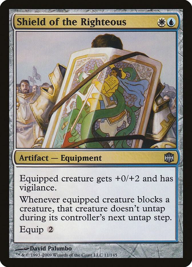 Shield of the Righteous 11 card from Alara Reborn