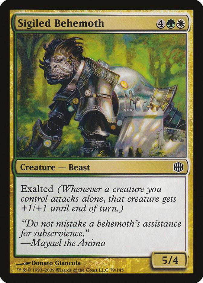 Sigiled Behemoth 79 card from Alara Reborn