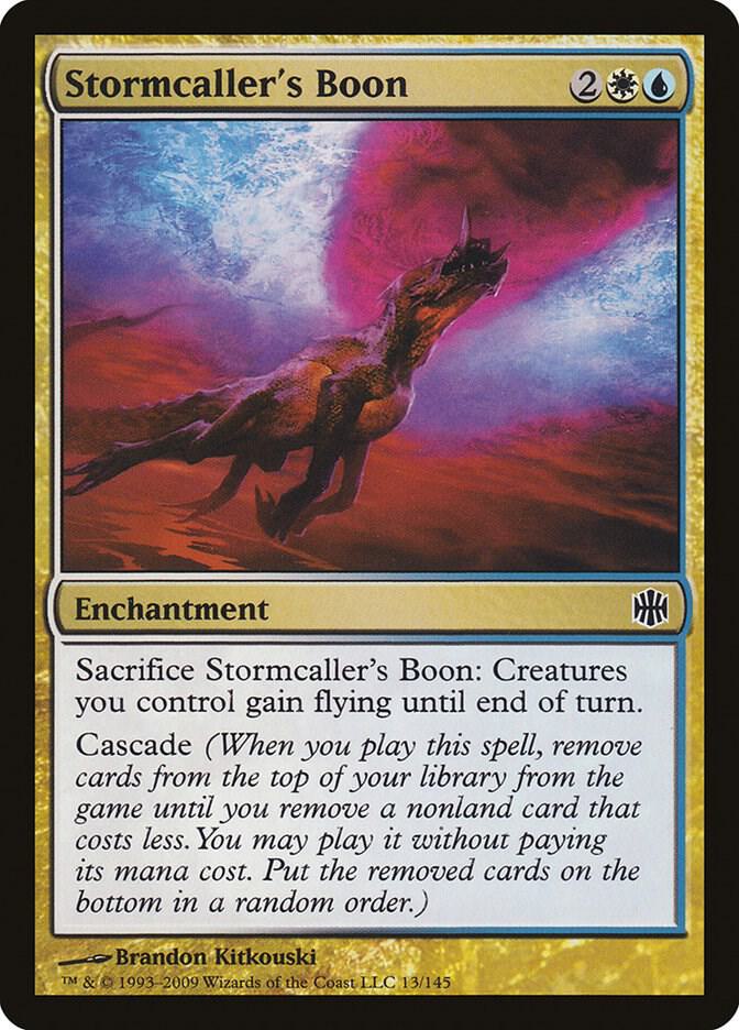 Stormcaller's Boon 13 card from Alara Reborn
