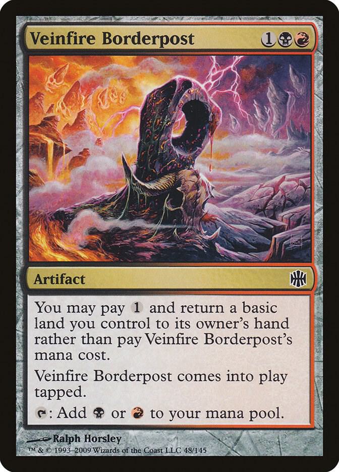 Veinfire Borderpost 48 card from Alara Reborn