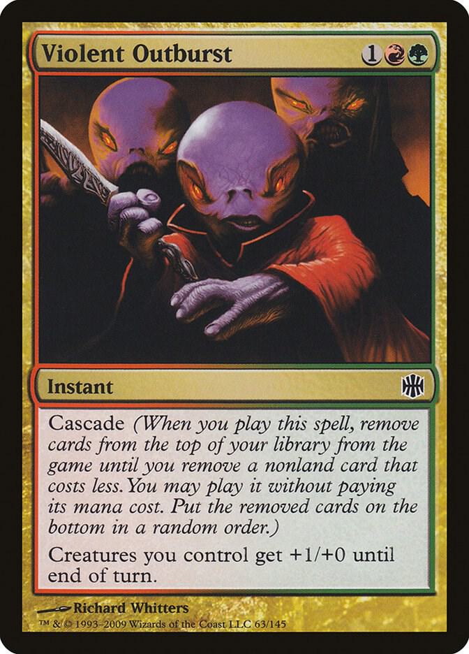 Violent Outburst 63 card from Alara Reborn