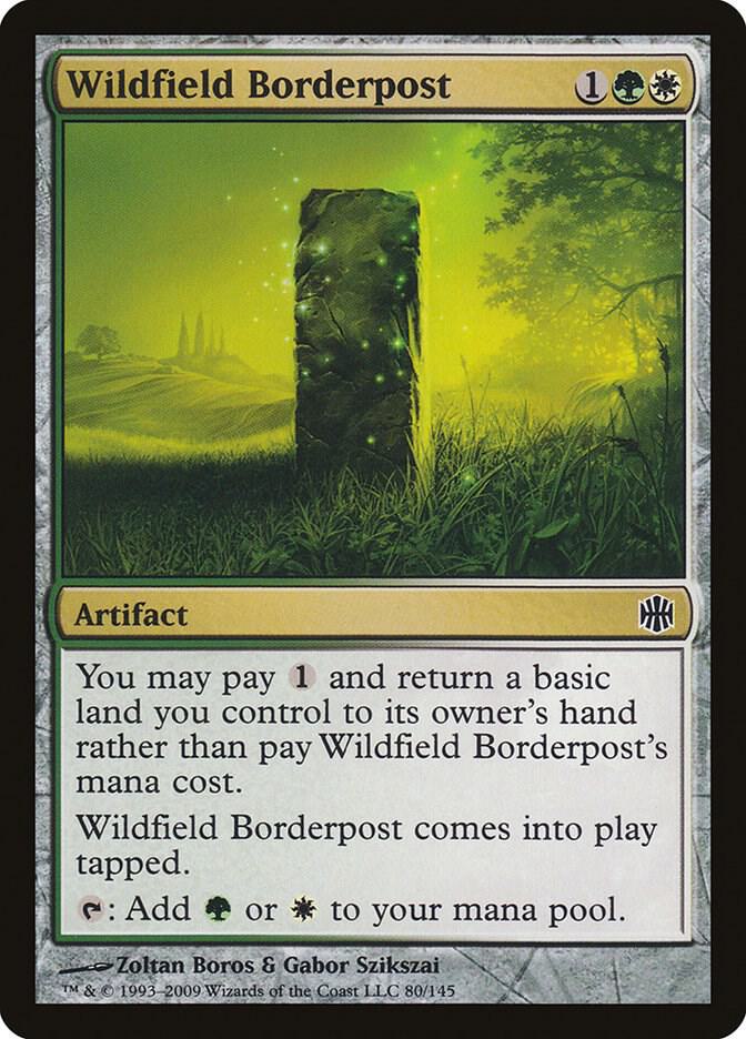 Wildfield Borderpost 80 card from Alara Reborn