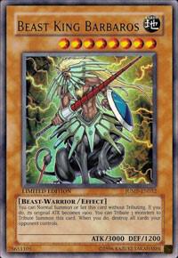 Beast King Barbaros JUMP-EN032 card from Shonen Jump Magazine Promos