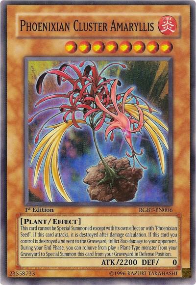 Phoenixian Cluster Amaryllis RGBT-EN006 card from Raging Battle