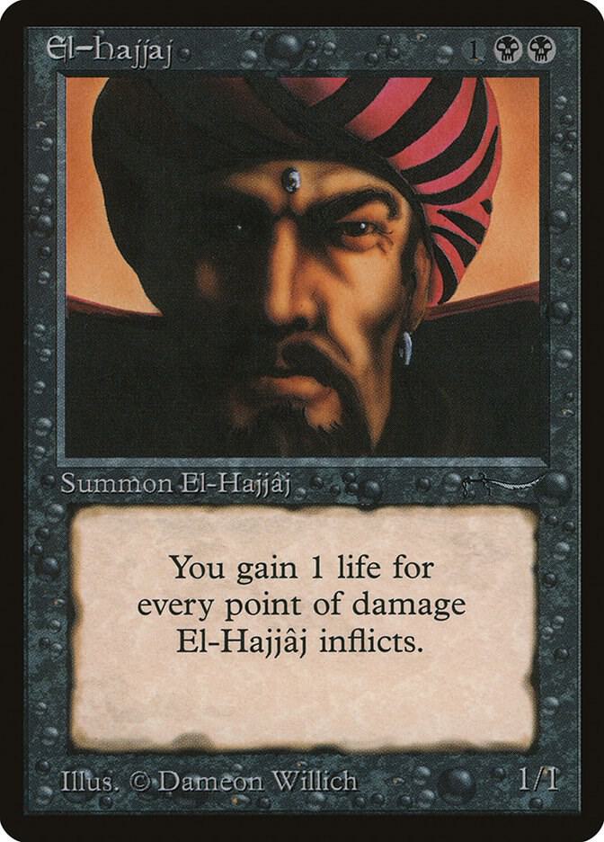 El-Hajjaj card from Arabian Nights