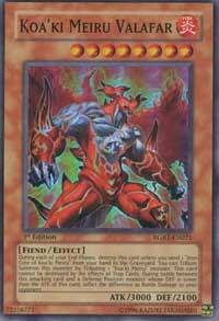 Koa'ki Meiru Valafar RGBT-EN021 card from Raging Battle