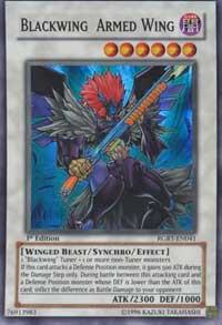 Blackwing Armed Wing RGBT-EN041 card from Raging Battle