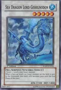 Sea Dragon Lord Gishilnodon RGBT-EN044 card from Raging Battle