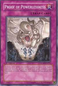 Proof of Powerlessness RGBT-EN076 card from Raging Battle