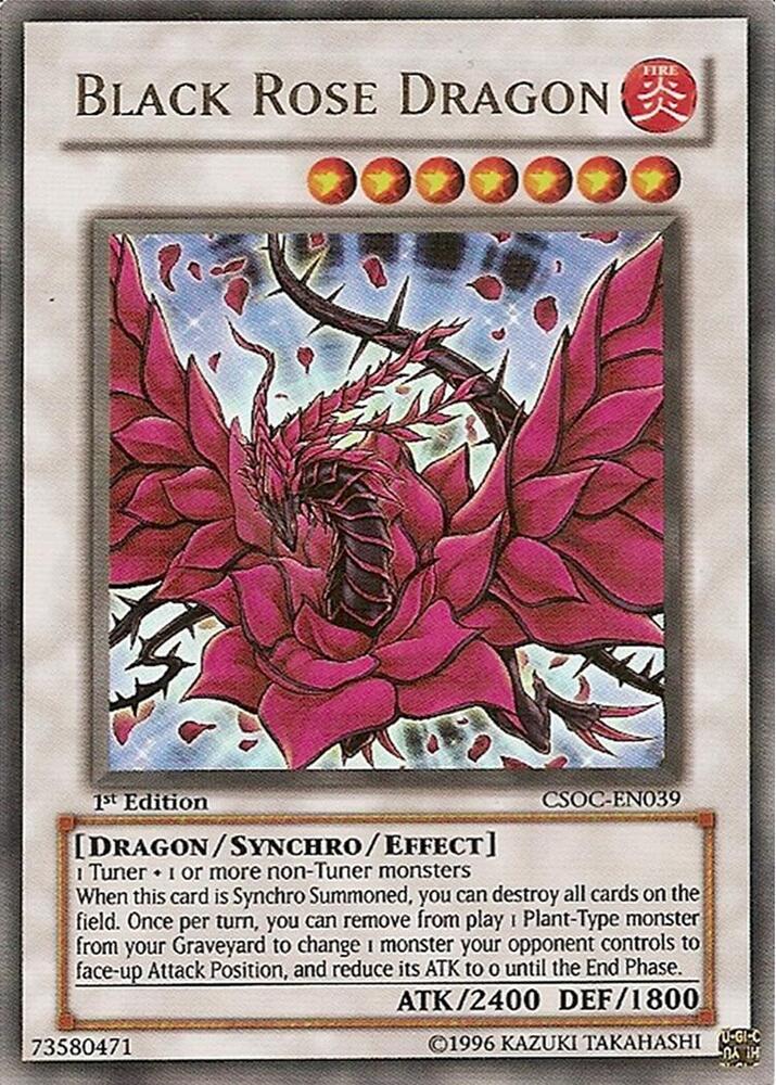 Black Rose Dragon CSOC-EN039 card from Crossroads of Chaos