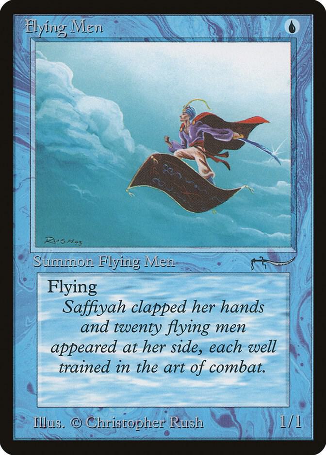 Flying Men card from Arabian Nights
