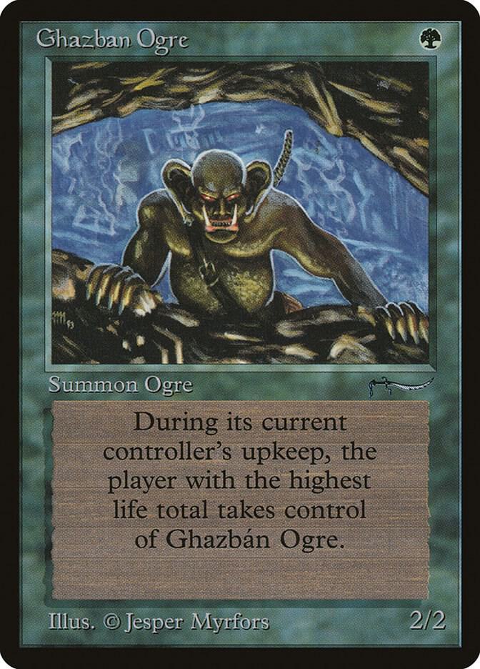 Ghazban Ogre card from Arabian Nights