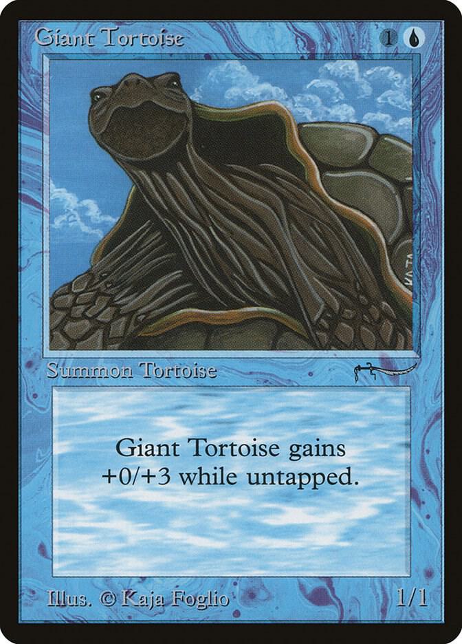 Giant Tortoise card from Arabian Nights