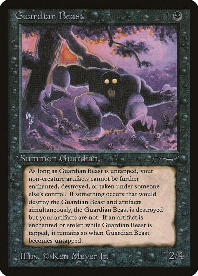 Guardian Beast card from Arabian Nights