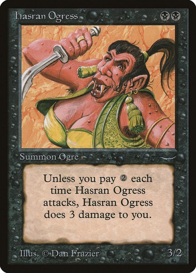 Hasran Ogress card from Arabian Nights