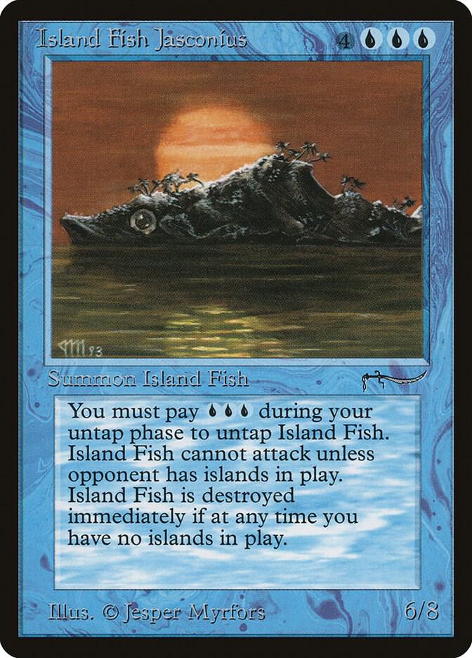 Island Fish Jasconius card from Arabian Nights