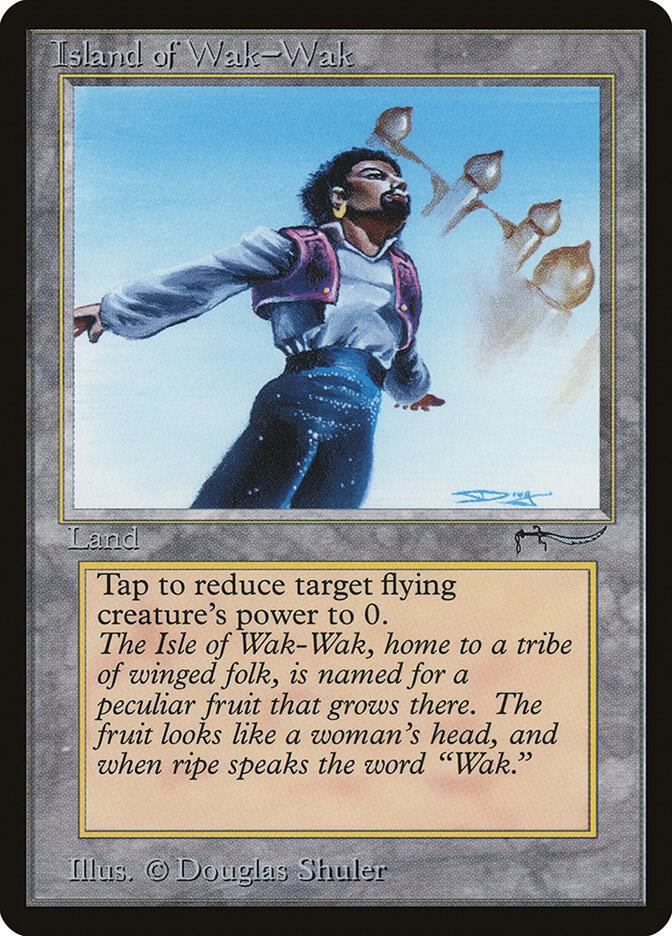 Island of Wak-Wak card from Arabian Nights