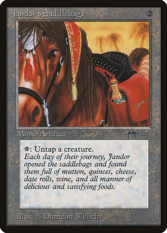 Jandor's Saddlebags card from Arabian Nights