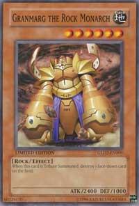Granmarg the Rock Monarch GLD2-EN009 card from Gold Series 2009
