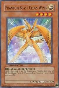 Phantom Beast Cross-Wing GLD2-EN011 card from Gold Series 2009