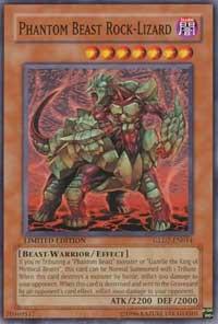 Phantom Beast Rock-Lizard GLD2-EN014 card from Gold Series 2009