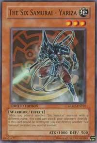 The Six Samurai - Yariza GLD2-EN019 card from Gold Series 2009