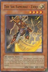 The Six Samurai - Zanji GLD2-EN021 card from Gold Series 2009