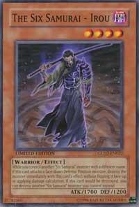 The Six Samurai - Irou GLD2-EN022 card from Gold Series 2009