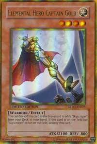 Elemental Hero Captain Gold GLD2-EN025 card from Gold Series 2009