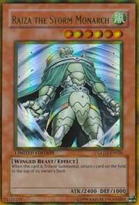 Raiza the Storm Monarch GLD2-EN026 card from Gold Series 2009