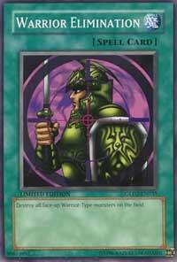 Warrior Elimination GLD2-EN035 card from Gold Series 2009