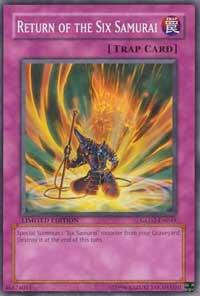 Return of the Six Samurai GLD2-EN049 card from Gold Series 2009