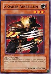 X-Saber Airbellum 5DS2-EN019 card from 5D's Starter Deck 2009