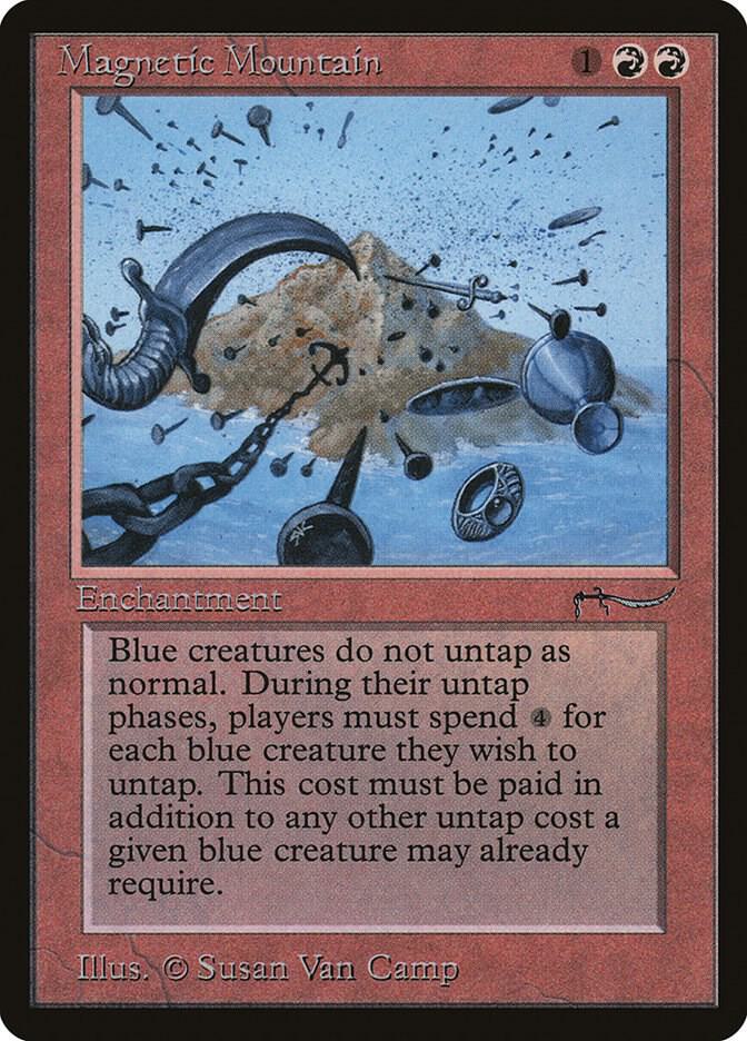 Magnetic Mountain card from Arabian Nights