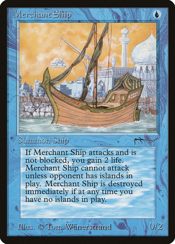 Merchant Ship card from Arabian Nights