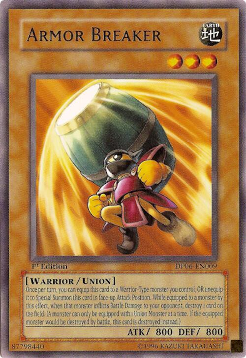 Armor Breaker DP06-EN009 card from Duelist Pack 6: Jaden Yuki 3