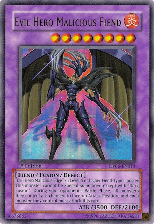 Evil Hero Malicious Fiend DP06-EN013 card from Duelist Pack 6: Jaden Yuki 3