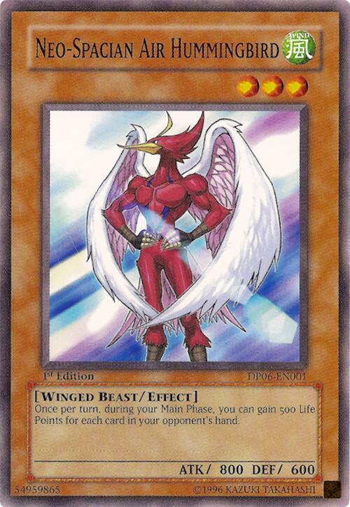 Neo-Spacian Air Hummingbird DP06-EN001 card from Duelist Pack 6: Jaden Yuki 3