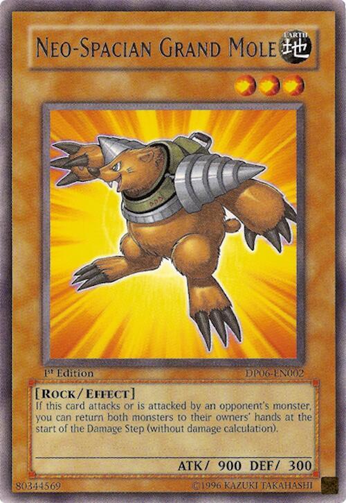 Neo-Spacian Grand Mole DP06-EN002 card from Duelist Pack 6: Jaden Yuki 3
