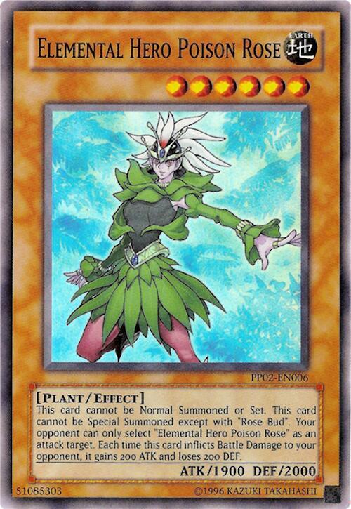 Elemental Hero Poison Rose PP02-EN006 card from Premium Pack 2