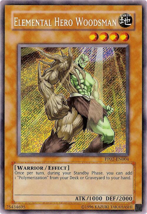 Elemental Hero Woodsman PP02-EN004 card from Premium Pack 2